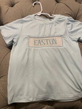 Toddler Boy's Size 4T Blue "Easton" Saving Grace Smocks Blue Top